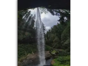 Behind the Fall Canvas